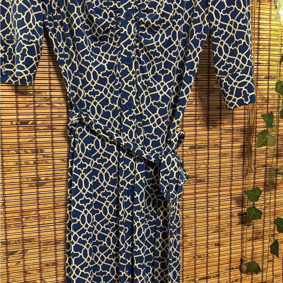 Laundry by Shelli Segal Patterned Long Sleeve Dress Knee Length Size 4 - Picture 13 of 16